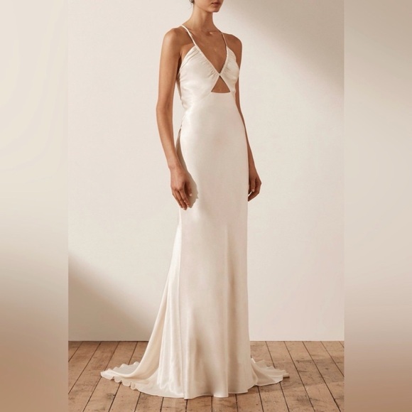 Shona Joy Dresses & Skirts - Shona Joy La Lune Ruched Bodice Maxi Dress